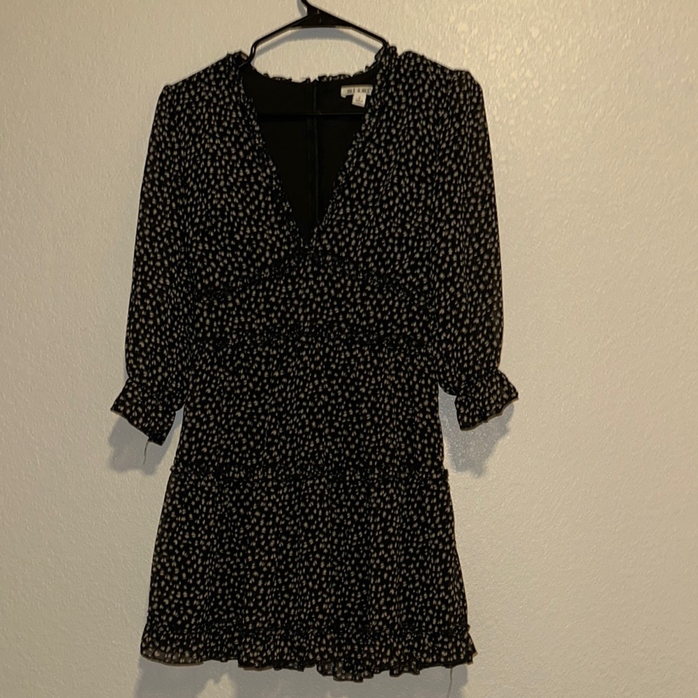 Francesca's Collections Black and White Mini Dress